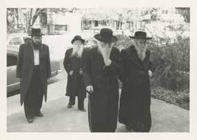 the rabbis of Mo'etzet Gedolei HaTorah with Prime Minister David Ben Gurion and with Israeli President Yitzchak Ben Zvi, regarding the enlistment of women to the National Service (Sherut Leumi).