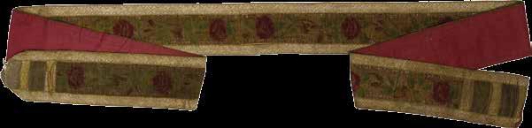 Exquisite Torah Binder "Eshet Hayil" Italy, 1818 Exquisite sheet of cloth Torah Scroll binder, with "Eshet Hayil" verses. [Italy], 1818.