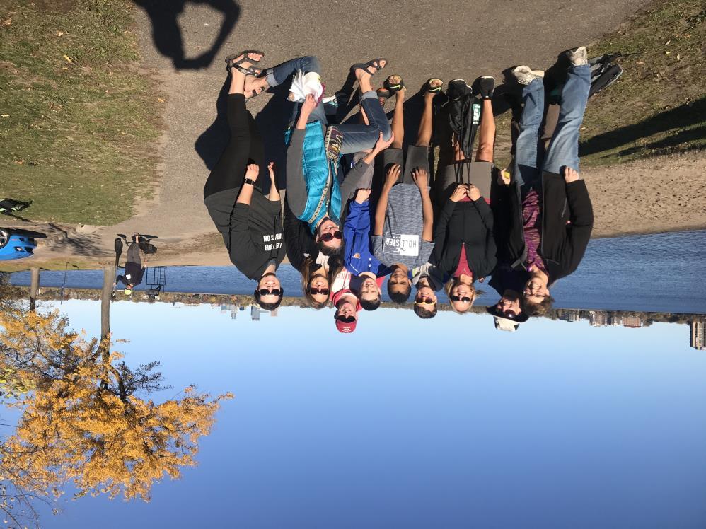 YOUTH On Oct. 22, members of Peace and a few confirmation students enjoyed a beautiful, Minnesota fall day on Bde Maka Ska, or Lake Calhoun canoeing in 10person Voyager canoes with trained guides.