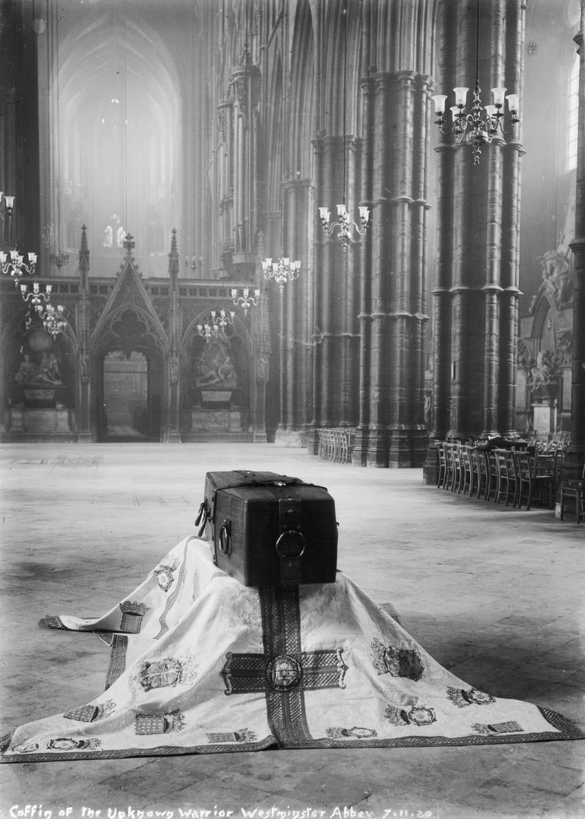 November 1920 IWM Left: The coffin of the Unknown Soldier in