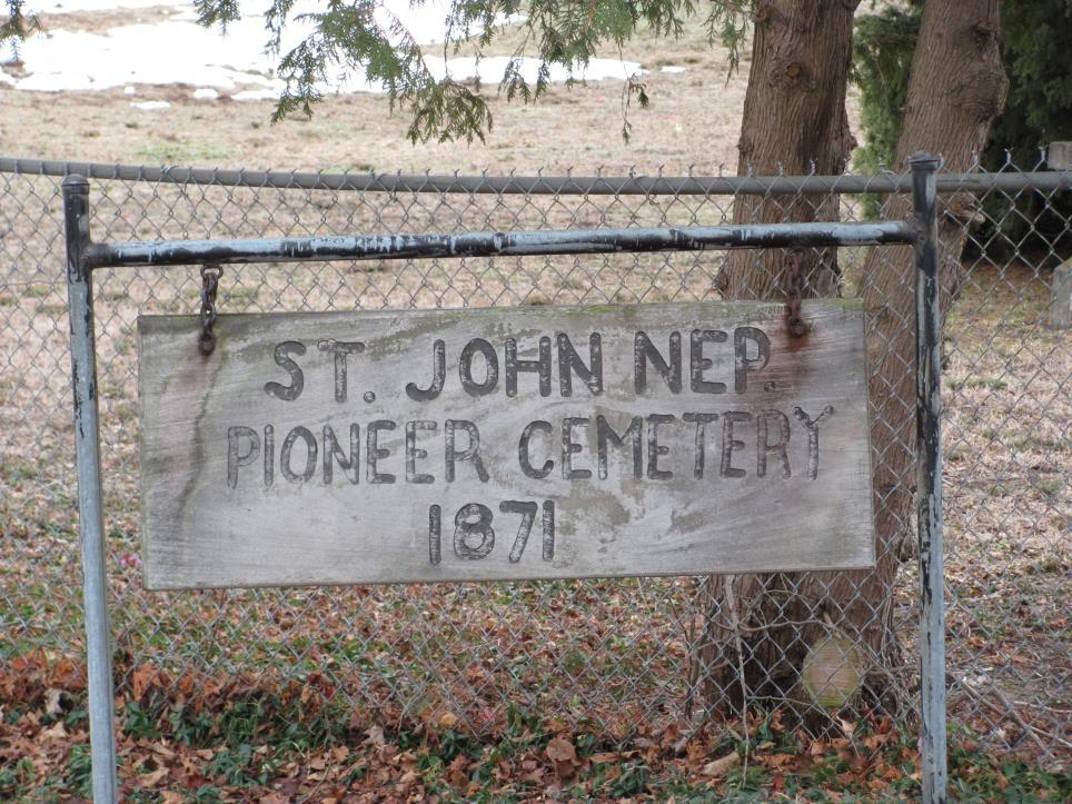 St. John Pioneer Cemetery 1871 Pesek Road The old names inscribed on the markers, many European languages, represent many of the prominent family descendants that remain in the area today.
