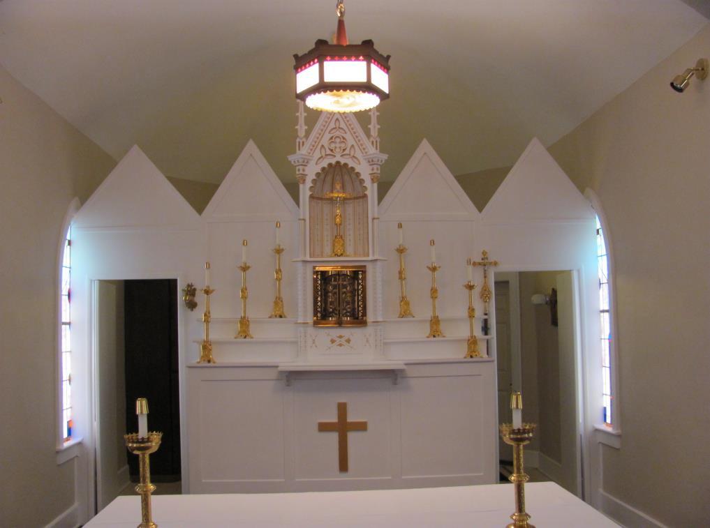 The church altar and