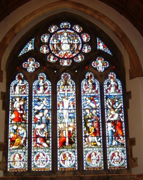 Now we are going to have a look at the beautiful East Window. There are many things to look at, but we will just focus on three items.