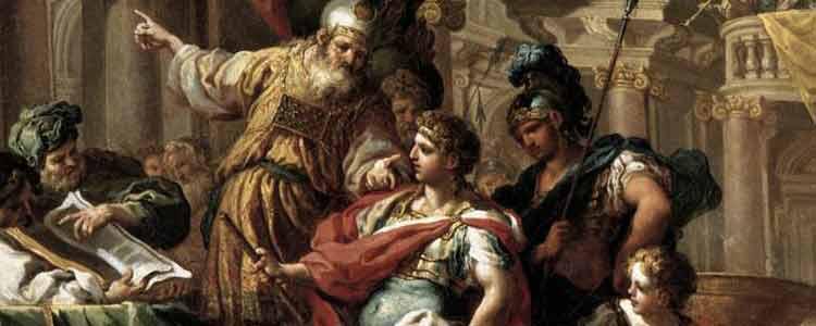 As Alexander approached the city, the High Priest went out to meet him.