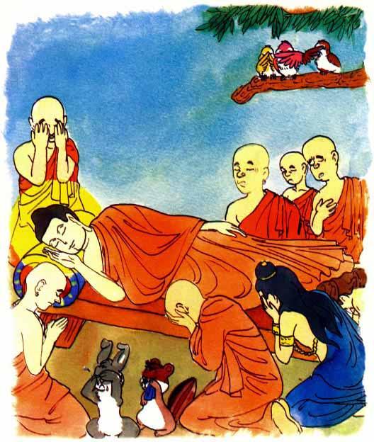 At the age of eighty, the Buddha passed away.