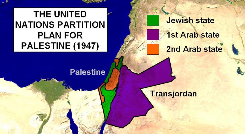 The dividing of the land did not stop there, however. The creation of the new states of Palestine and Transjordan were put on hold for over two decades.