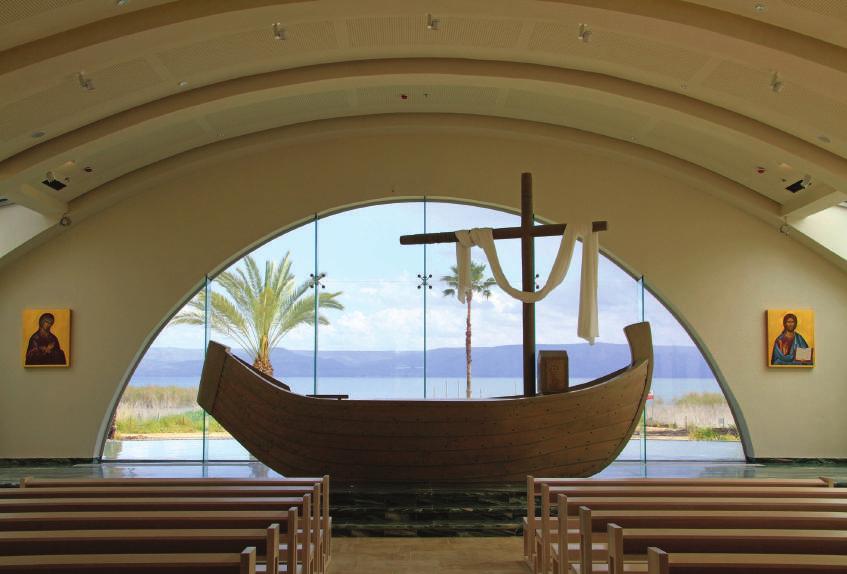BOAT CHAPEL 7 With a view of the Sea of Galilee, and a unique