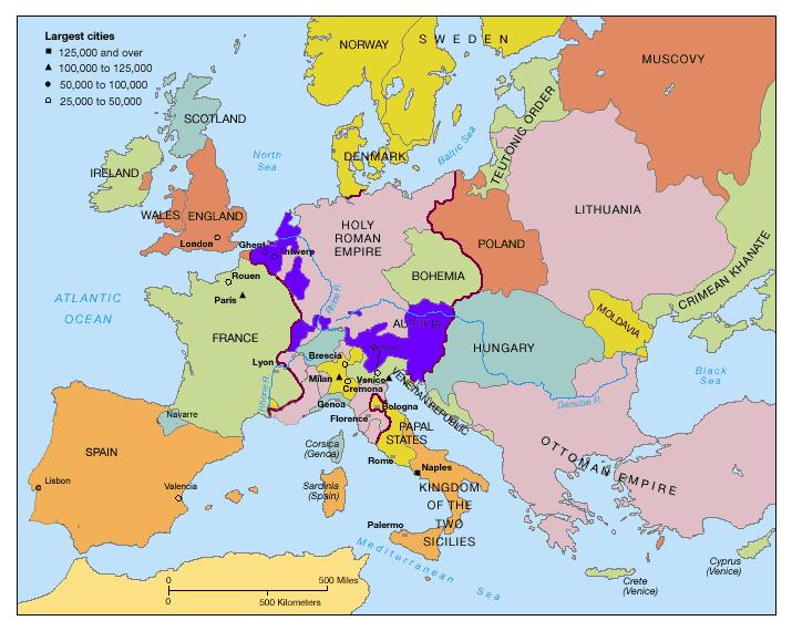 Europe around 1450 General Thoughts on Unity in the Holy Roman Empire.