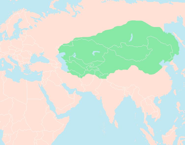 Mongol Empire at Genghis Kahn s death in 1227.