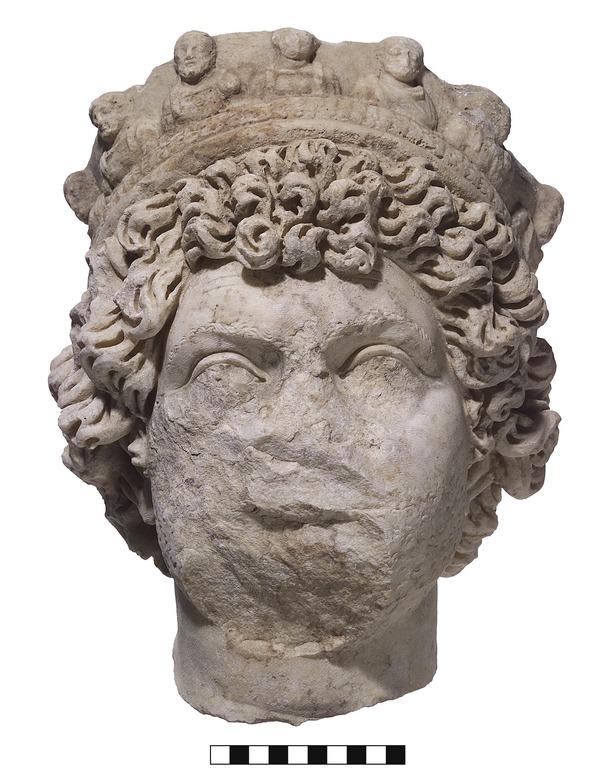 A Portrait of an Imperial Priest Roman portrait head found in Section ΕΛ.