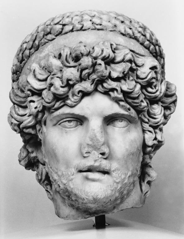 Portrait head of a priest found in the theater of Dionysos. Assuming that we have here a portrait of a distinguished Athenian, it is reasonable to suppose that the work was carved in a local workshop.