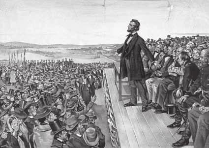 ACTIVITY 2.21 The Appeal of Rhetoric ABOUT THE SPEECH On November 19, 1863, President Abraham Lincoln spoke at the dedication of the National Cemetery of Gettysburg in Pennsylvania.