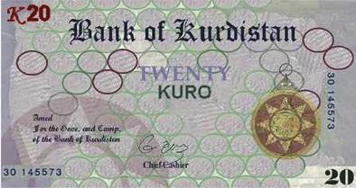 Government in Southern Kurdistan to adopt it, but no Kurdish money