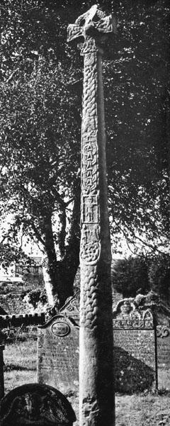 This tenth-century cross at Gosforth in Cumbria is the largest surviving piece of sculpture in England from before the Norman conquest.