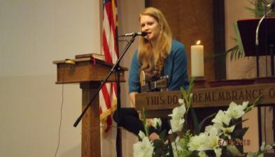 Special Guest Thanks to Lainey Wright for her singing and witness on May 19. Hear it on our Facebook page.