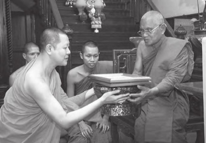 Ajahn Amaro and Ajahn Chandapālo receive upajjhāya status On Sunday, 10 July 2011, a large gathering of Sangha members associated with the Ajahn Chah lineage here in Britain came together at