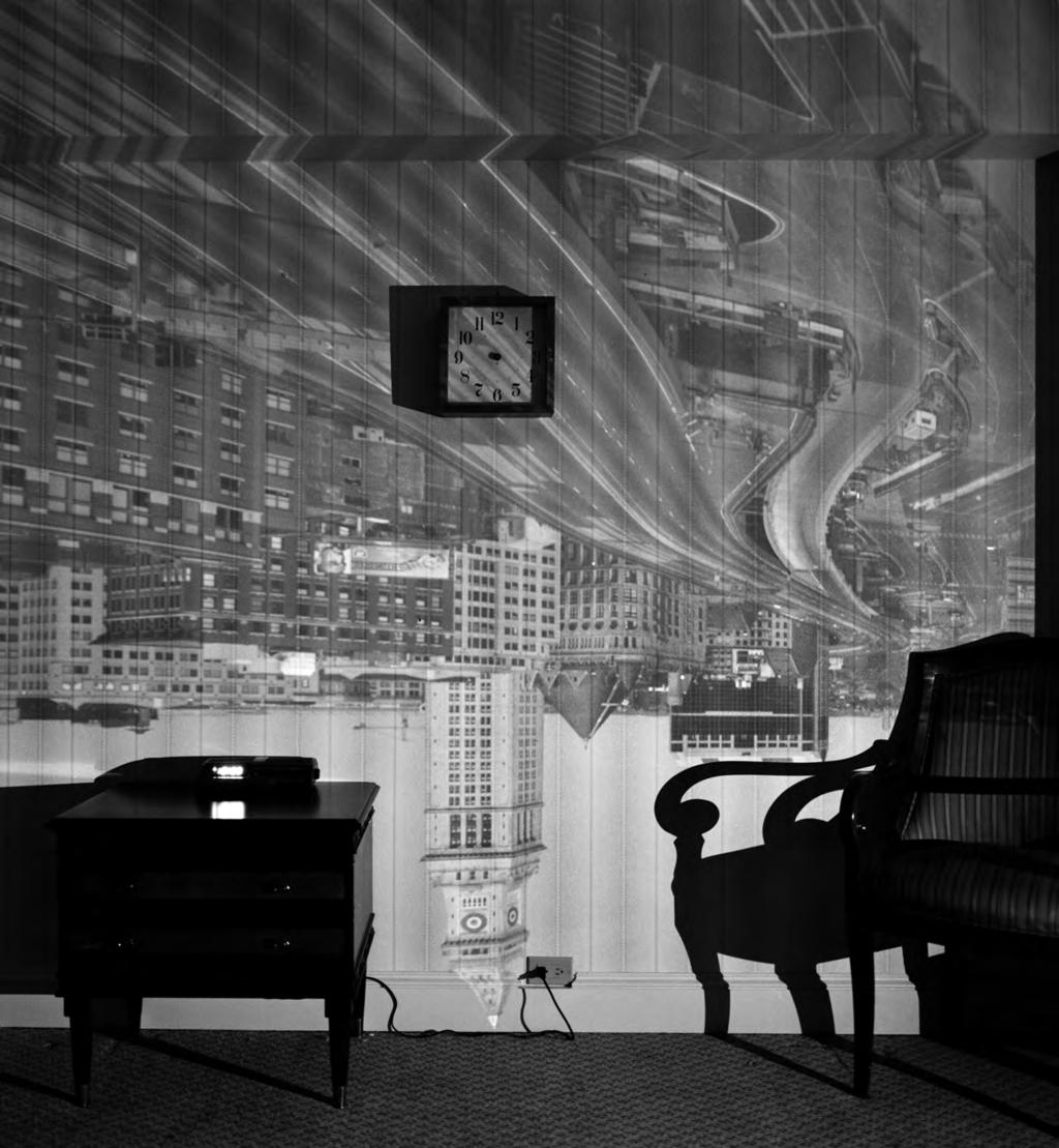 Camera Obscura Image of Boston s Old Customs House in Hotel Room, 1999.