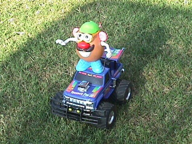 Hands - 4-Wheeling Mr. Potato Head likes to drive his 4- wheel drive truck When would driving a truck be bad?