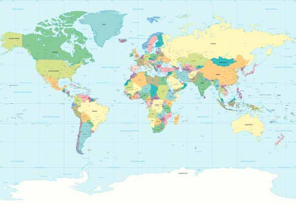 THE SPARK OF PERSECUTION Using the map below, mark an X on the different countries or regions where you know Christians are actively