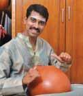 Himanshu received his percussion training from pandit Krishna Maharaj. Received many prestigious awards and accompanied internationally reputed musicians.