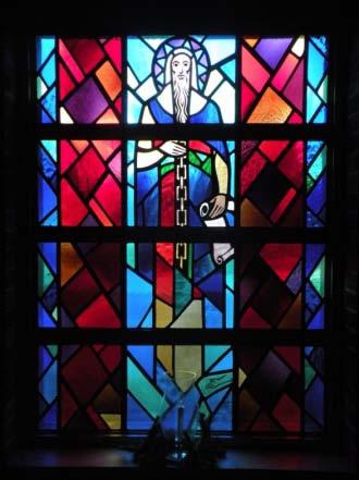 friendships to secure these beautiful stained glass windows. If we were to put these windows in our church today, it would cost us about $150,000 or more.
