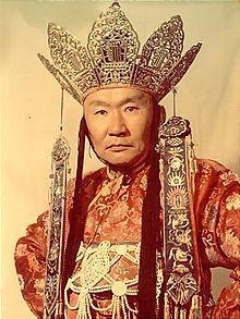 Shortly after his birth the young Buryat Bidia Dandaron (1913-1974), was recognized as a reincarnation of Jayagsy Gegen, the former Khambo Lama of Kumbum monastery in Tibet.
