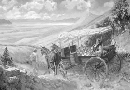 KABANATA 14 Noong Hulyo 24, 1847, bumangon si Pangulong Brigham Young sa kanyang higaan sa bagon ni Wilford Woodruff, at inihayag na nakarating na ang mga Banal sa kanilang bagong tahanan.
