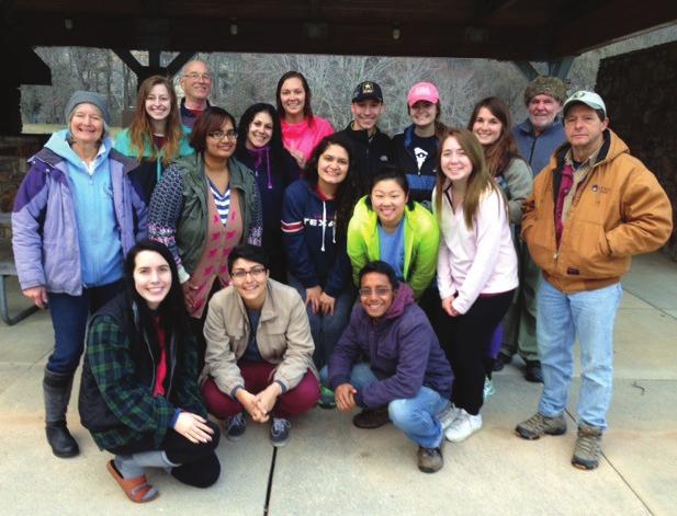 BNRP members provide dinner for student trail builders Each year Ken Smith brings in students from various colleges and universities to help him build hiking trails along the