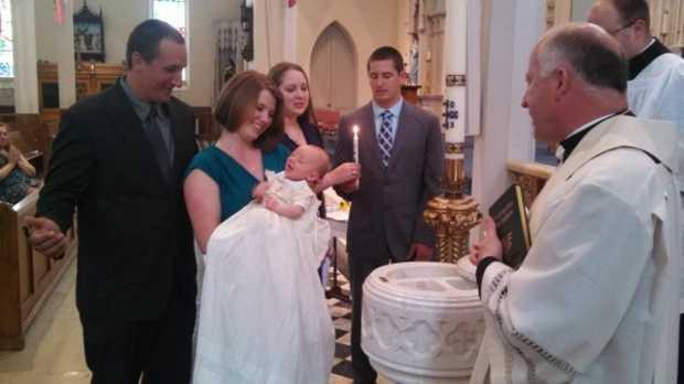 Godparents When a person is baptized special people (usually two) are asked to be godparents. Godparents are to help the parents.