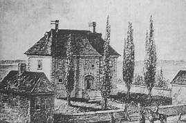 A 19th century depiction of the 18th century Carlyle House where Sybil and John Carlyle lived after their marriage in 1761 until her death in 1769.