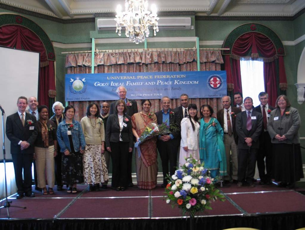 B RISTOL UPF hosted the World Peace Tour and invited Mrs Yashuben Amlani MBE to give the invocation, a Hindu