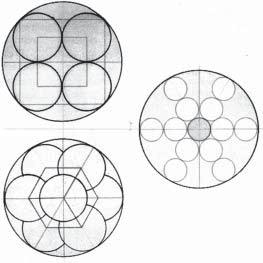 Fig. 7-16. Geometries of the first eight cells, 2 views. the energy is flowing from the two poles coming not only from the top down, but from the bottom up and meeting.