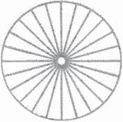 The Vesica Piscis In sacred geometry there s a pattern that looks like this [Fig. 2-25]. It s formed when the centers of two equal-radius circles are placed on each other s circumferences.