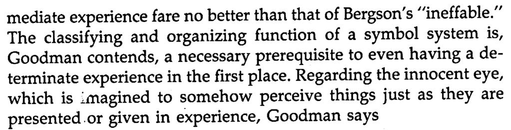 The Rejection of Metaphysics 31 mediate experience fare no better than that of Bergson's " ineffable.