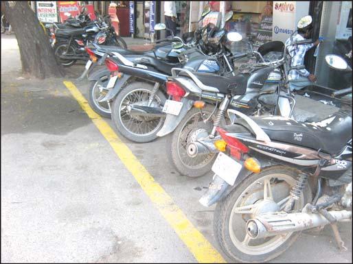 K for parking 2-wheelers.