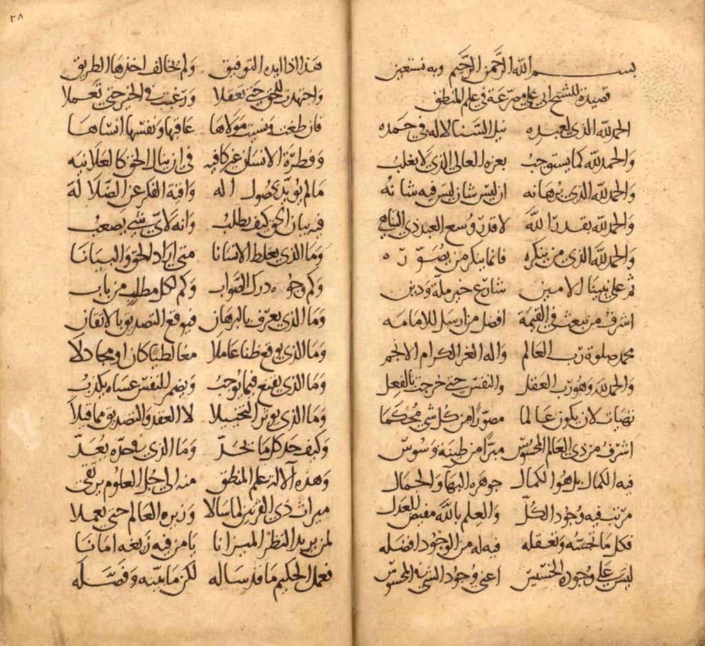 al-ragaz al- Mantiqi, by Ibn Sina (d. 428/1037). Naskh. Dated 514 AH.