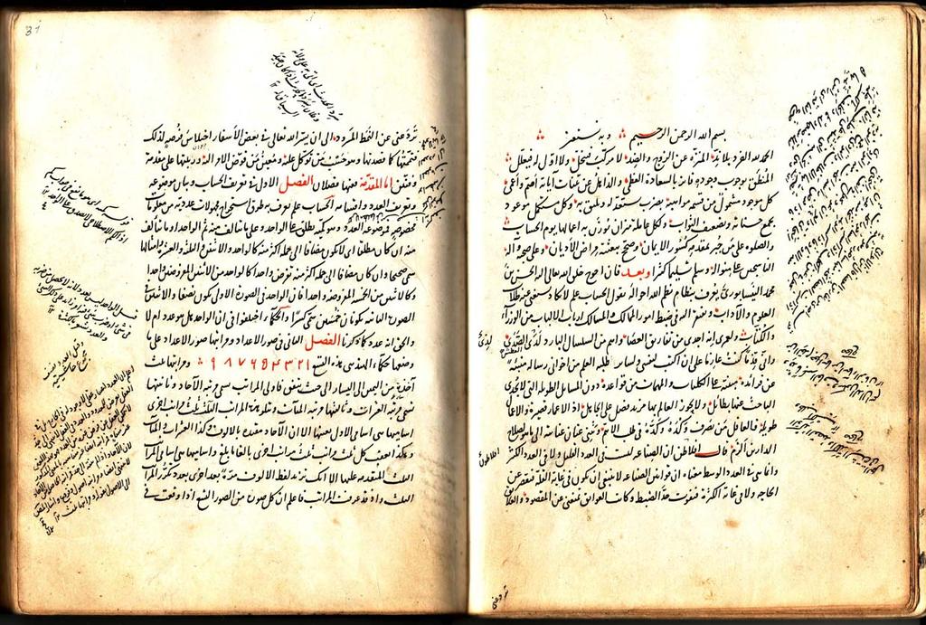 al-risala al-shamsiyya fil-hisab, by al-hasan b. Muhammad al-nisaburi (8/14th cent.) Nasta`liq script. Dated 850 AH.