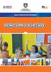 Doracaku për Renovimin e Klasës që përmban informata se si mësimdhënësit mund të krijojnë mjedise të të nxënit më të përshtatshme për fëmijë duke e ndryshuar