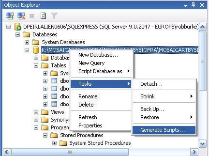 SQL Server Management Studio Express (SSMSE) (SSMSE) SQL Server Management Studio Express یک سيط یکپاسچ تشای ا دا ت ظي ات ذیشیت تا ک اطالػاتی