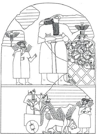 Spreading the Royal Word: The (Im)Materiality of Communication in Early Mesopotamia 15 Fig. 6: Reconstructed drawing of both sides of the Stela of the Vultures; Tello, c.