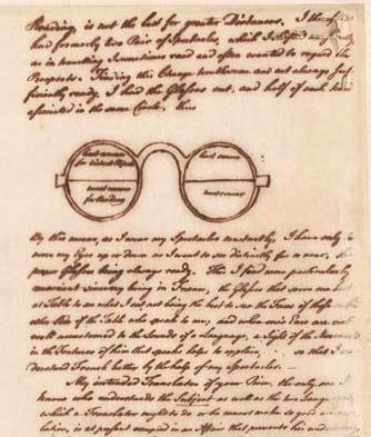 These were spectacles with half a reading-glass lens mounted below half a lens for distance vision.