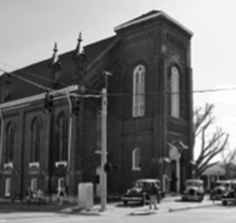 A large brick education wing with subtle Craftsman features was added to the church around 1930.