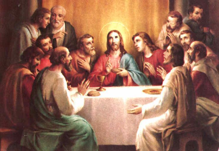 Our Lord Jesus Christ Instituting the Eucharist (1co 11:23-25) That the Lord Jesus the same night in which He was betrayed took bread; And when He had given thanks, He broke it, and said, Take, eat;