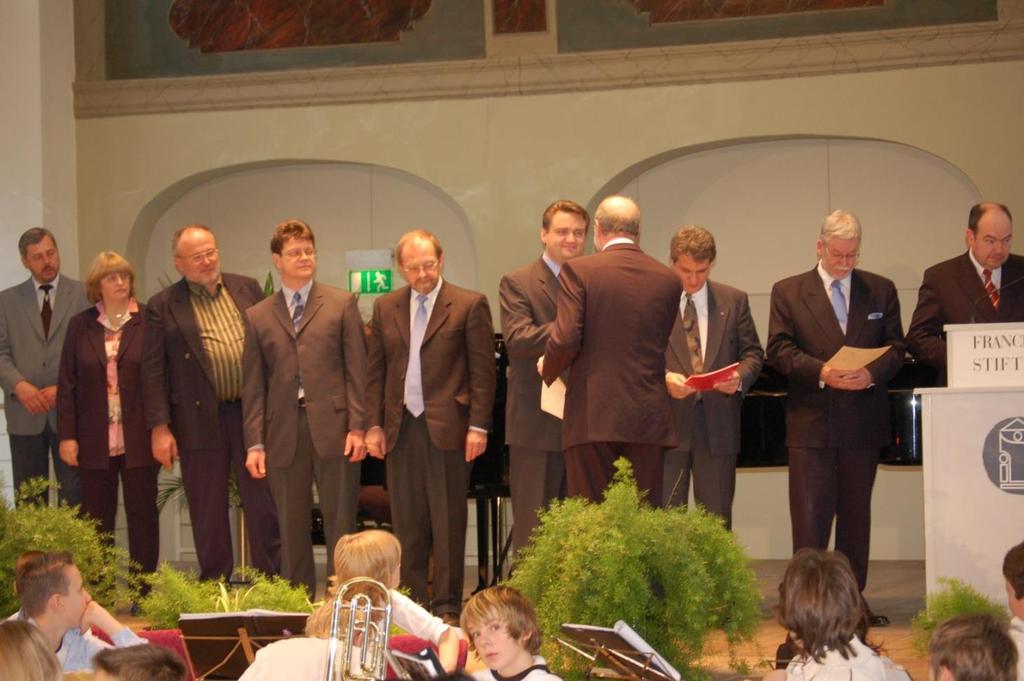 VEBS-Foundation in Halle 2006 The ceremony on the historic site of Halle