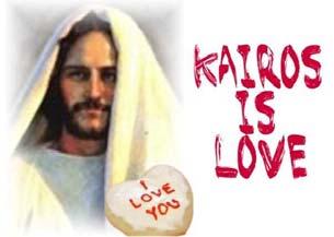 Kairos Is Love If you had to condense the essence of the Kairos ministry down to its fundamental core, it would be LOVE.