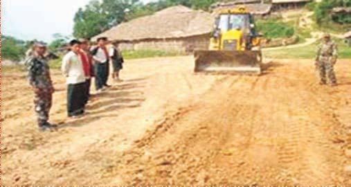 NE NEWS WSLE LETT TTER Assam Rifles constructed a road connecting Pukha and Wetting villages in Mon district, Nagaland. 2.