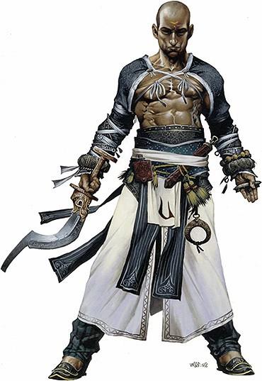 Monk [41] -Ambidextrous [5] -Extra Attack [25] -Enhanced Defence (Dodge) [15] -Enhanced Defence (hand Parry) [5] -Combat Reflexes [15] -Acrobatics [1] -Karate [2] -Trained By a Master [30]