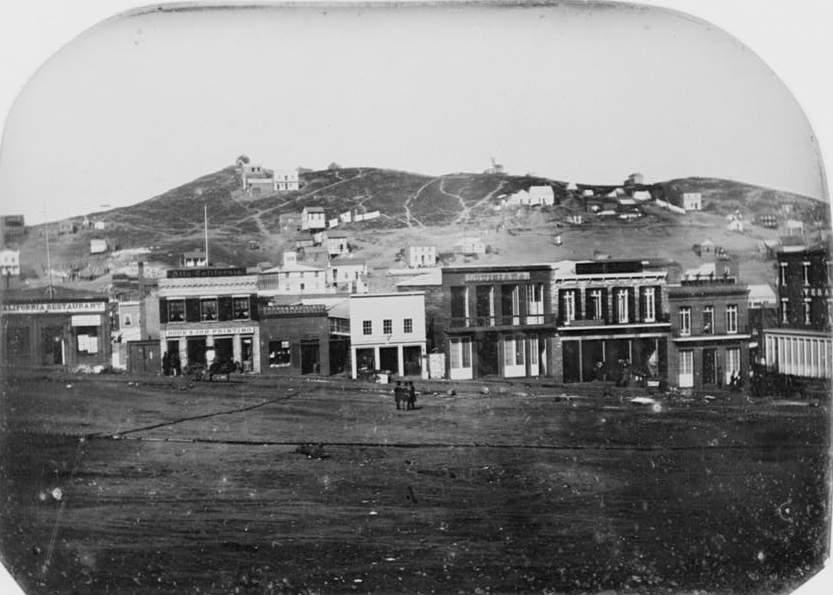 Many forty-niners settled down as farmers, shopkeepers, or city workers in towns like San Francisco. This image shows San Francisco s Portsmouth Square in 1851.