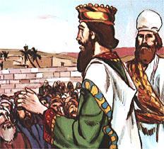 Solomon spoke to the Israelites.