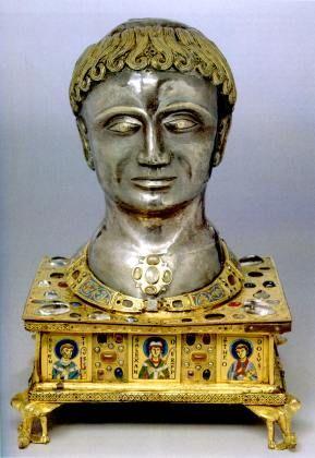 Holy Roman Empire Head of reliquary of saint alexander 1145 Another reliquary, containing fragments of saint alexander s body